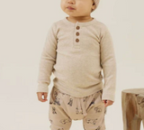 Aster & Oak Organic Oatmeal Marle Rib Top