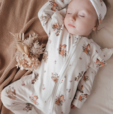 Aster & Oak Organic Vintage Mead Zip Romper
