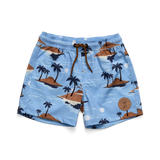 Crywolf Board Shorts- Blue Lost Island