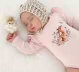 Aster & Oak Vintage Meadow Print Onesie