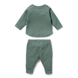 W&F W25 Pine Green Organic Waffle Set