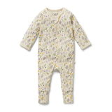 W&F W25 Bella Floral Organic Zipsuit with Feet