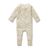 W&F W25 Bella Floral Organic Zipsuit with Feet