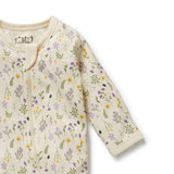 W&F W25 Bella Floral Organic Zipsuit with Feet