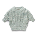 W&F W25 Moss Speckle Organic Knitted Jumper
