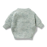 W&F W25 Moss Speckle Organic Knitted Jumper