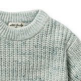 W&F W25 Moss Speckle Organic Knitted Jumper