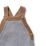 W&F W25 Coco Blue Speckle Organic Knitted Overall WFW2568-02A