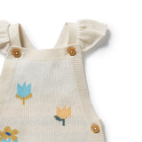 W&F W25 Flower Pop Organic Cotton Knitted Jacquard Overall
