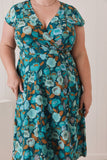 Mahashe Wrap Dress - Poppy Teal