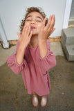 MilaMeli Evie Dress Dusty Rose Muslin Cotton w Embroidered Feather Pocket