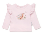 Aster & Oak Organic Cotton Tee – Vintage Meadow Floral Toddler Shirt