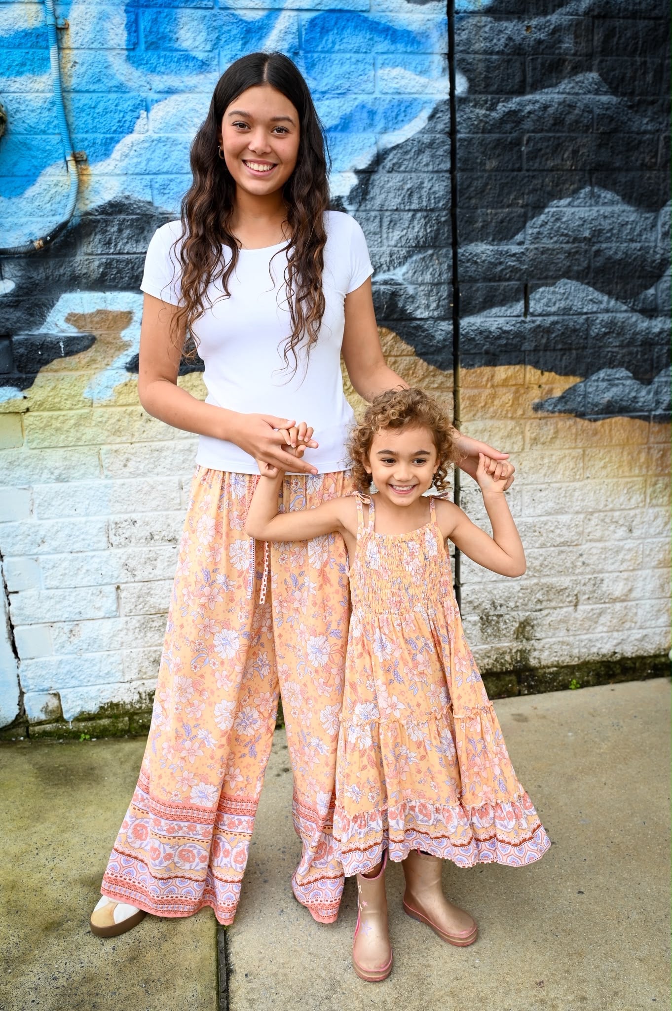 MilaMeli Aria Spring Dress Sunrise Botanica Rayon