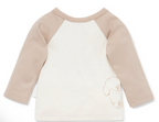 Aster & Oak Organic Bear Print Raglan Tee