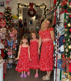 MilaMeli Aria Spring Dress - Fiesta Blooms Red