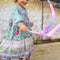 MilaMeli Lotte Dress Aqua Wildflower Print