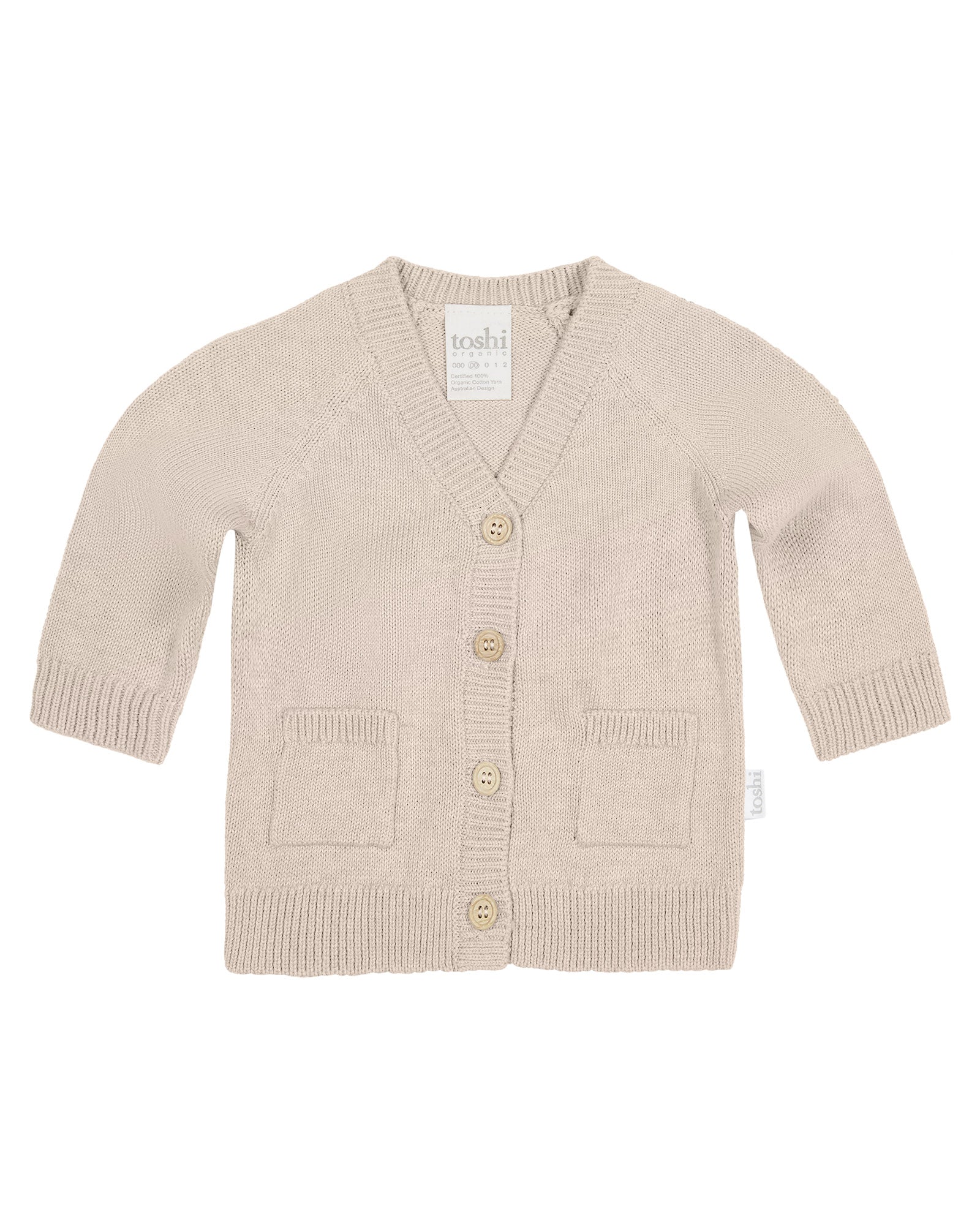 Toshi Organic Cotton Remy Grandpa Cardigan Oatmeal