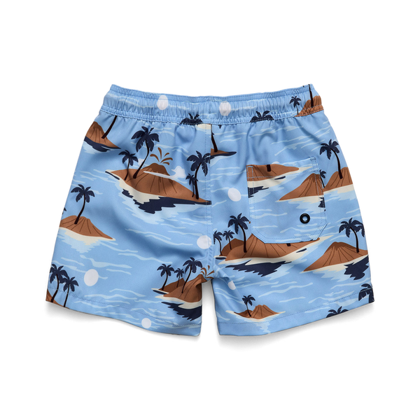 Crywolf Board Shorts- Blue Lost Island