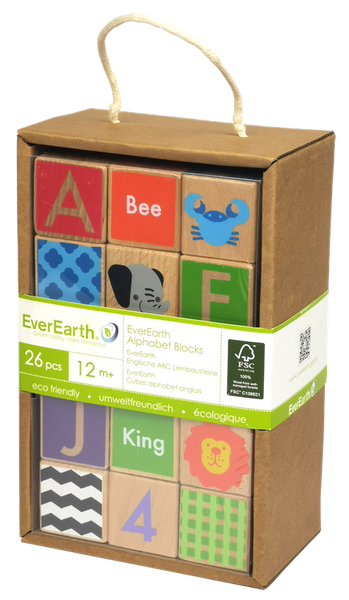 EverEarth Alphabet Blocks- 26pc