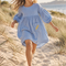 MilaMeli Evie Dress Periwinkle Muslin Cotton