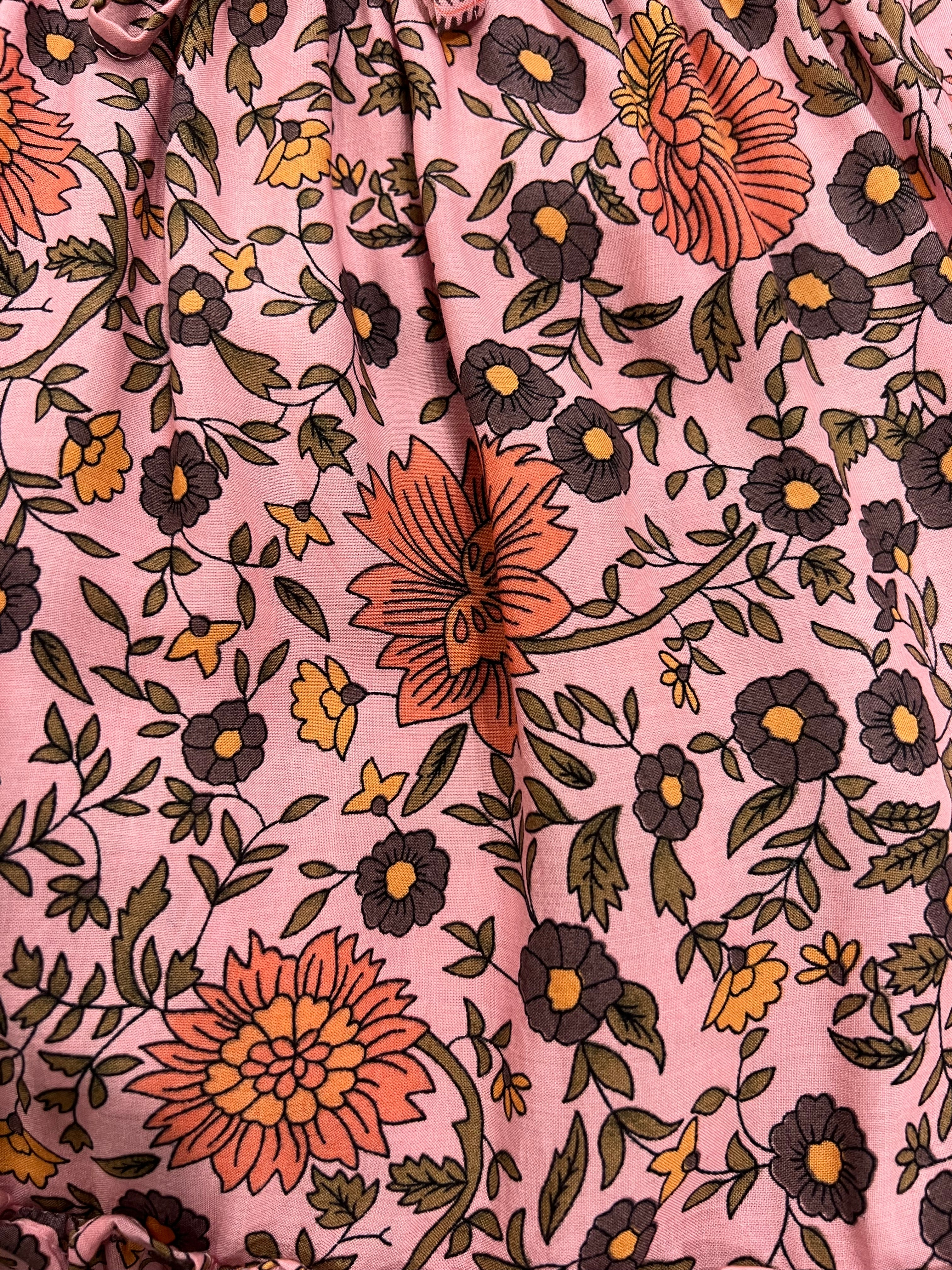 MilaMeli Aria Spring Dress Blush Widflower Print