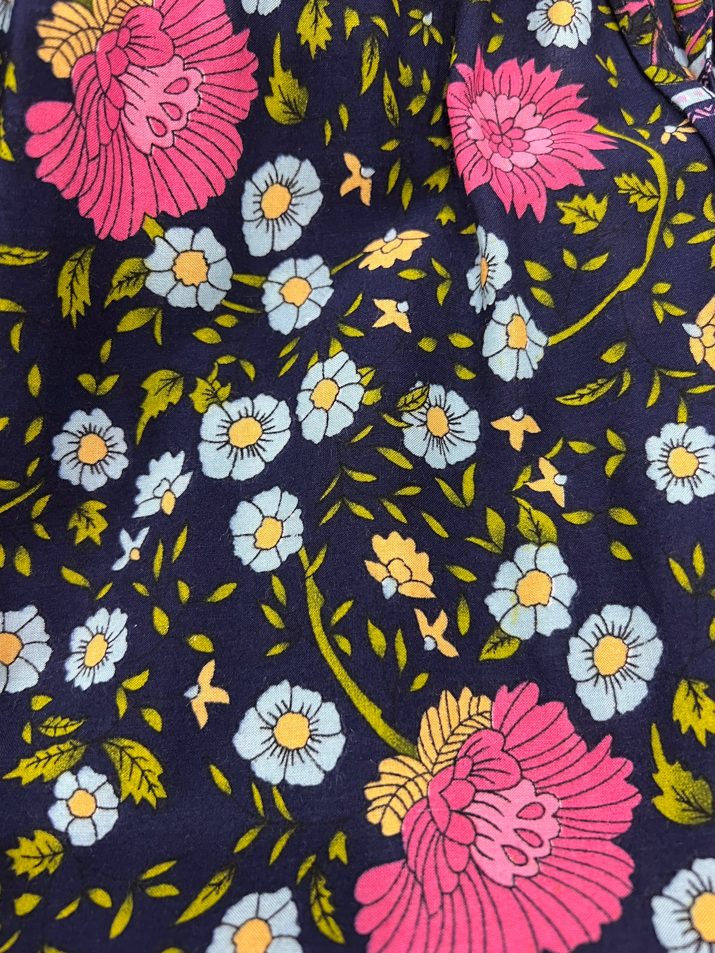 Maeve Maxi Skirt Indigo Wildflower Print