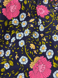 MilaMeli Maeve Maxi Skirt Indigo Wildflower Print