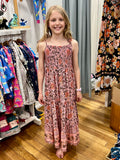 MilaMeli Aria Spring Dress Blush Widflower Print