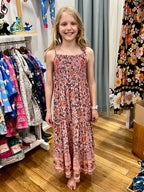 MilaMeli Aria Spring Dress Blush Widflower Print