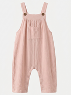 MilaMeli Frankie Overalls Mushy Pink on white background.