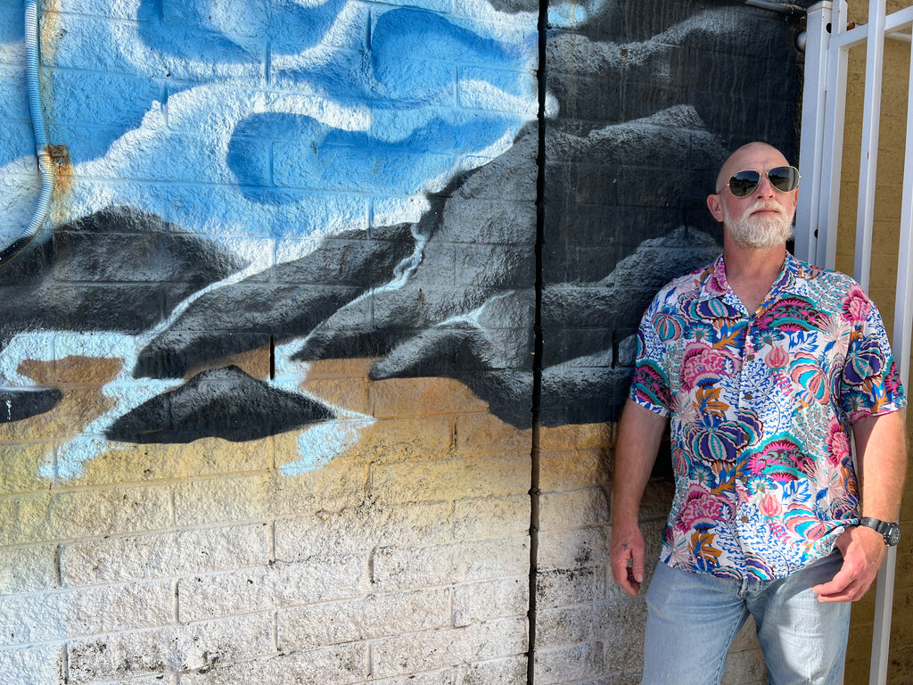 MilaMeli Tato Shirt Agave Blues Slub Rayon