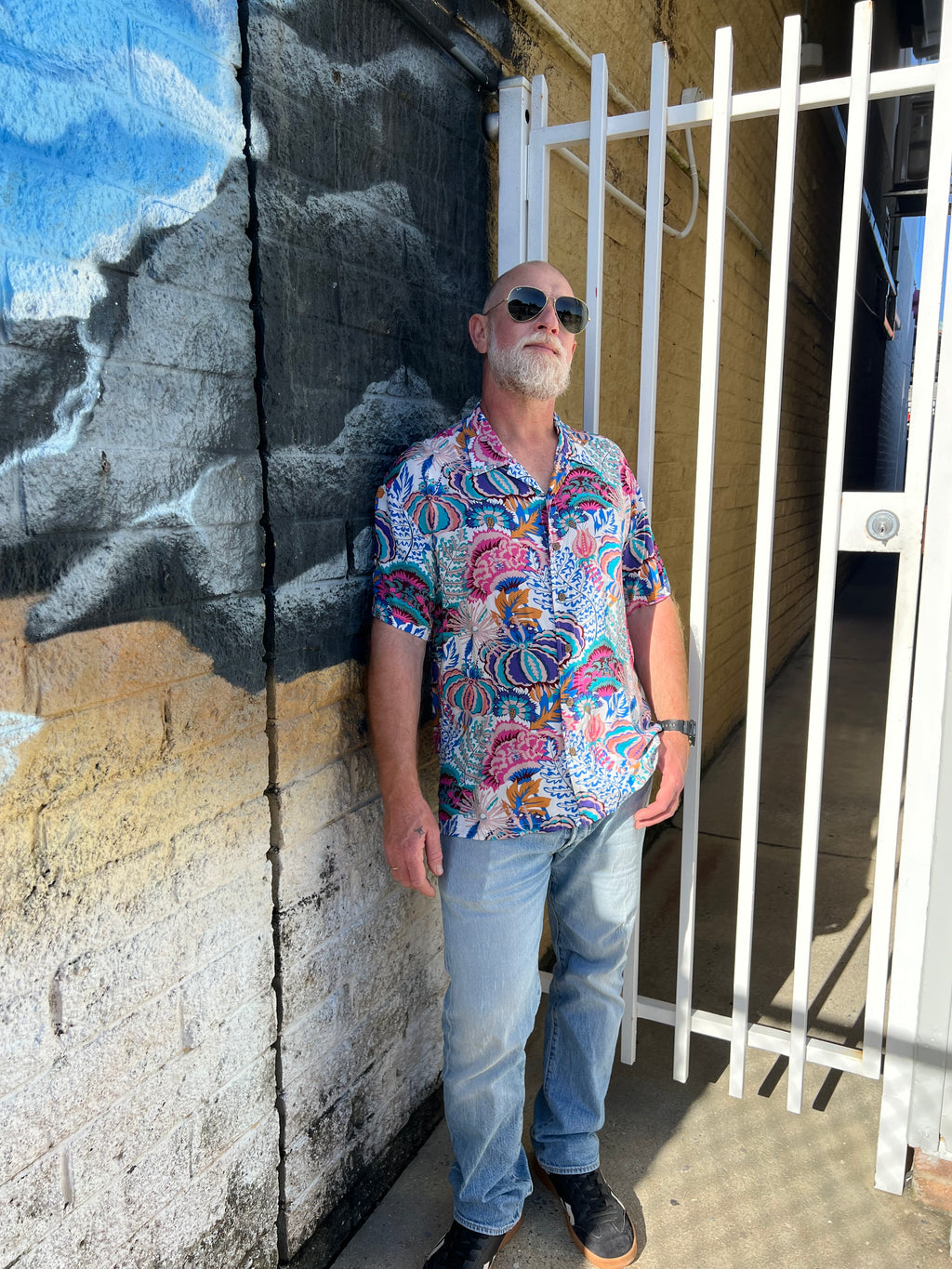 MilaMeli Tato Shirt Agave Blues Slub Rayon