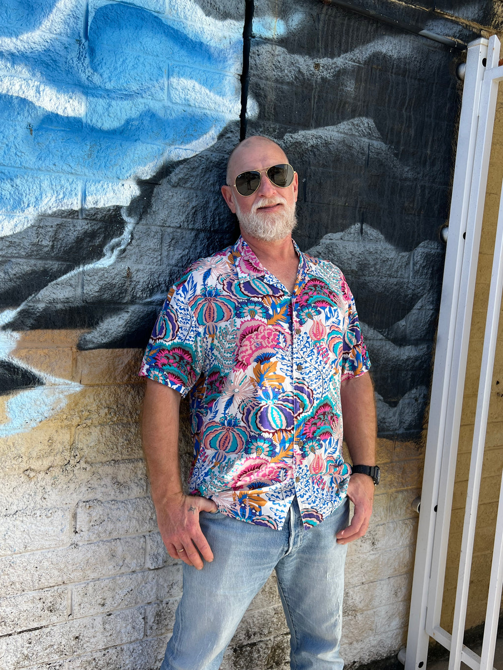 MilaMeli Tato Shirt Agave Blues Slub Rayon