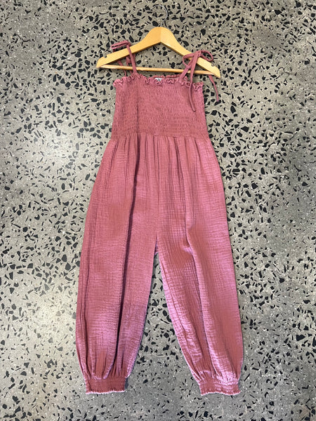 MilaMeli Lara Jumpsuit - Dusty Pink Cotton