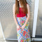MilaMeli Maeve Maxi Skirt Butterfly Patch Print.