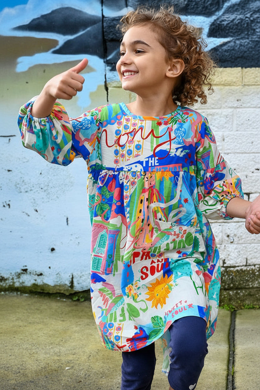 Evie Dress Sweet Soul Print Rayon