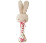 Alimrose Baby Bunny Stick Rattle Rose Garden N10739RG