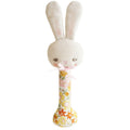 Alimrose Bunny Stick Rattle – Gingham Check Sensory Infant Toy