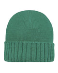 Toshi Organic Beanie Rover Tea Tree, a a green knit beanie on a white background.