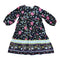 MilaMeli Lotte Dress Indigo Wildflower Print
