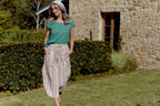 MahaShe Remi Top in Mint | 100% Premium Cotton Peplum Blouse