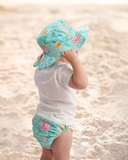 Toshi Paradise Waratah Mint Swim Nappy