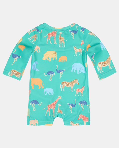 Toshi S25 Swim Onesie L/S Splash/Congo Seagrass