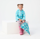 Hatley W23 Adorable Alpacas Raincoat Blue Curacao F22RAK1336