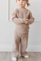Jamie Kay' 25 Morgan Knit Pant - Oatmeal Balm Wolf Fleck