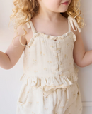 Jamie Kay' 25 Organic Cotton Muslin Mirabel Top Pauline Chamomile