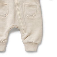 W&F W25 Oatmeal Organic Quilted Growsuit - WFW2525-01