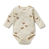 W&F W25 Trixie Horse Organic Bodysuit