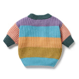 W&F W25 Rainbow Organic Knitted Jumper