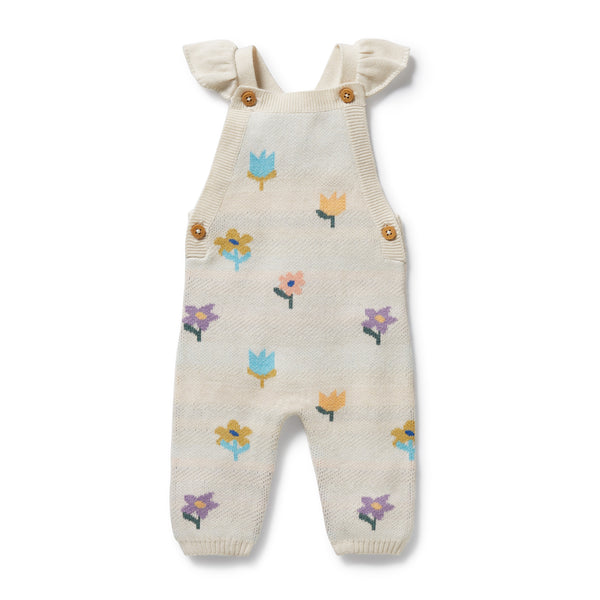 W&F W25 Flower Pop Organic Cotton Knitted Jacquard Overall